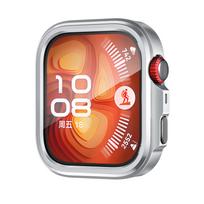 Metalinis dėklas Huawei Watch Fit 4 Pro priedams Tuščiaviduris apsauginis buferio rėmelis Huawei Fit 4 apsaugai Dangtelis Be stiklo korpuso for Huawei Fit 4 Pro sidabras