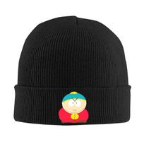 South-Parks Animacinis Cartman Kepurės Ruduo Žiema Kepuraitė Šilta Kepurė Vyrams Moterims Akrilinė Kaukės Kepuraitė One Size black