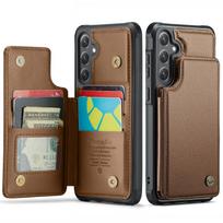 Suitable for Samsung S25Edge phone case, A56 card slot anti-drop leather case, A36 RFID stand protective bottom case Samsung S25 Edge