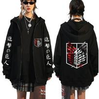 Anime Ataka prieš Titanus Hoody Užtraukiama Hoody Megztiniai Levi Ackerman Shingeki No Kyojin Hoody Vyriški Sportiniai Drabužiai Cosplay L gray