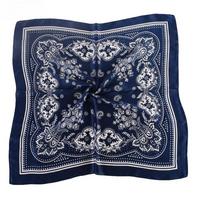 70cm 70cm Women Luxury Floral Print Soft Satin Kerchief Hairband Neckerchief Head Hijab Lady Headband Foulard Bag Ribbon gray