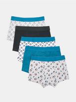 Sinsay - Medvilninės bokserio kelnaitės su pingvinų motyvu 5 pack - multicolor