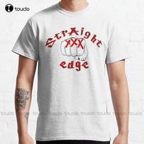 Straight Edge Xxx Classic TShirt Oversized T Shirts For Unisex Fashion Creative Leisure Funny Harajuku TShirt Xs5xl Unisex 4XL gray