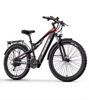 RANDRIDE YG90B Full Suspension E-Bike 1000W 48V 17Ah Hydraulic Brakes 27.5x2.4 CST Tires 4'' Color LCD 45km/h Off-Road Bike
