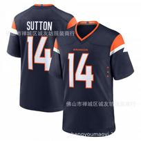 NFL Denver Broncos 14 Sutton Vintage Football Jersey Mens Orange Retro Sports Shirt XXL