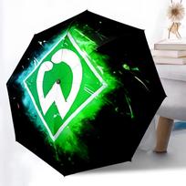 Printed Werder Bremen LOGO Folding Umbrella,Outdoor,Leisure,And Travel Umbrella,Durable Umbrella Fabric,Birthday And Holiday Gift Three-fold umbrella