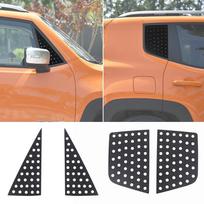 TESIN for Jeep Renegade 2016 2017 2018 2019 2020 2021 2022 2023 2024 Car Front Rear Window Glass Decoration Cover Accessories Front and Rear