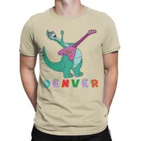 Denver The Last Dinosaur Funny Tee Graphic Funny 100 Cotton Tshirt Denver The Last Dinosaur Tops Tees For Unisex XL gray
