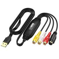 USB Video Capture Card VHS to Digital Converter VHS TV DVD VCR Audio Capture Adapter Card RCA To USB Video Converter for Mac PC