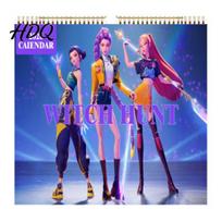 Decorative Desk Hunters Calendar Accessory Kpop Demon - Dec. 2026 Jan. Daily Events Planner