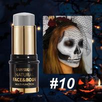 12 Colors Waterproof Face & Body Paint Stick Black White UV Light Blue Green Facial Paint Paste Professional Halloween Makeup 6g