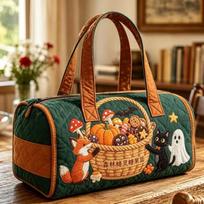 Halloween Christmas Travel Bag Fashion Printed Yoga Tote Women 18in x 9in x 9in