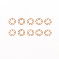 Folding Knife Brass Washers 10Pcs Gasket for Oil Storage Repair DIY Knife Maintenance Tool Collection 10mm 10pcs