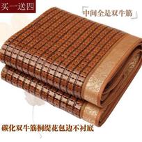 Summer cool mat 1.5m1.8m 0.8m Bamboo Folding student dormitory home single double bed carpet rugs 0.8x1.9meter