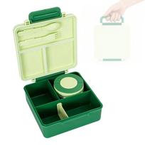 School Meal Lunch Box with Carry  with Metal Interior for Office Meals and Daily Use