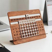 Monthly Chart Design Perpetual Calendar Desk Type Year-Round Display Calendar  Gift For Colleagues