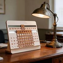 Monthly Chart Design Perpetual Calendar Desk Type Year-Round Display Calendar  Gift For Colleagues
