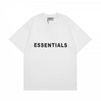 FOG ESSENTIALS Short Sleeve T-Shirt Men Women Loose Fit Round Neck Casual Cotton Tee XL balta
