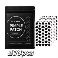High Quality Black Star Acne Removing Patches 200/400Pcs Hydrogel Alcohol Free Pimple Healing Stickers for Home Skincare A1 black
