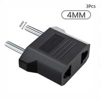 3/5Pcs Travel Us To Eu Plug Adapter Converter 4.0/4.8Mm Compatible American China Korean To European Power Socket Adapter A1 gray