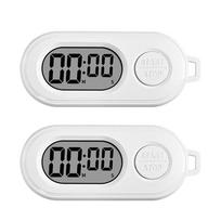 Portable Tiny Stopwatch Timer With Key Fastener For Fitness Studying And Kitchen Timing