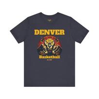 Vintage Denver Basketball est.1967 Basketball Tribute Unisex Jersey Short Sleeve Tee L brown