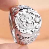 Regal Two Colors Available Lion Crest Signet Ring for Women Daily Wear and Party 10 sidabras