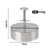 Spring Type Stainless Steel Burger Press, Manual Patty Maker, DIY Meatball Rice Ball Mold for Home Kitchen 14CM Meat press416g