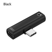 Greitas Kabelio Jungiklis USB C AUX Skirstytuvas Type-C Į 3.5mm Adapteris Garso Keitiklis Ausinių Lizdas juoda