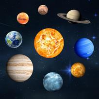 9 vnt. Nuimami šviečiantys tamsoje planetų sienų lipdukai Meno Saulės sistemos lipdukai Vaikų miegamajam
