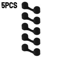 Disposable Nasal Filter Plugs Nose Spray Sponge Foam Invisible Breathable Air Swimming Outdoor Welding Dust Filters Replacement 3 Black-5PCS