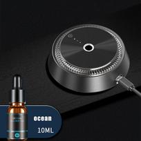 Auto Electric Aroma Diffuser Essential Oil Car Air Freshener Auto Perfume Aromatherapy Ions Formaldehyde Air Cleaner Flavoring Ocean Diffuser black