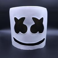 Marshmallow cos Electronic music festival DJ marshmello Same style headgear Halloween live performance masks White cotton candy does n