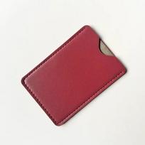 Ultra-Thin RFID Card Holder RFID Blocking PU Leather Credit Card Sleeve Soft Lining Anti-Demagnetization Leather Card Sleeve brown