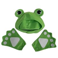 Animal Character Red Lobster Hat Cute Frog Costume Funny Crab Hat  Birthday Party Frog green