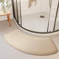 Non-slip Shower Room Door Mat Thickened Toilet Bathroom Foot Mat PVC Bathroom Mat  Entrance Mat chaki