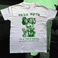 Dead Boys Sick of Romance T-Shirt green on white L white
