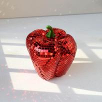 Disco Mirror Vegetable Figurines Glittering Carrot Pepper Tomato Ornaments for Dining Table Centerpiece Home Decor A4