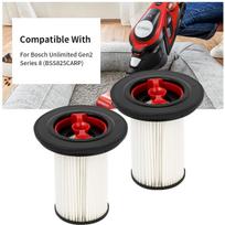 Compatible replacement filters for Bosch Unlimited Gen2 8 series vacuum cleaner parts 12036642/12023349