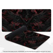 Large Gaming Mouse Pad XXL Gothic Mystical Bird Desk Mat Non-Slip Rubber Keyboard Pad Overlock Deskpad PC Gaming Accessories 600x300x2mm