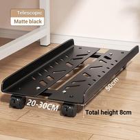 1Pcs  Adjustable Cpu Stand Universal Under Desk Bracket Hollow Design Pc Tower Elevated Storage Holder For Home Office A1