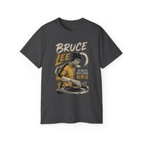 Bruce Lee DJ Turntable T-Shirt | Be Water Quote Tee 150 black