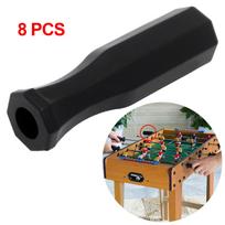 8 Pieces Premium Replacement Handles for Standard Foosball Tables, Black black