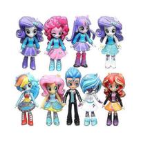 Toy Model 9pcs My Little Pony Equestria Girls Figures 12cm Monster High Dolls