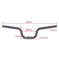 580mm Aluminum Alloy Riser Bars for Folding Handlebars