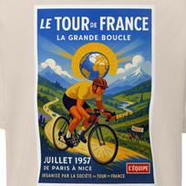 Le Tour De France T-Shirt: Cycling Fan Gift, Unisex Cotton Tee 140 gray