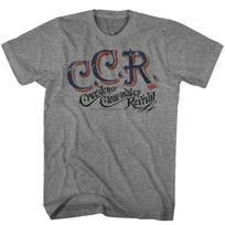 Creedence Clearwater Revival CCR Graphite Heather Adult T-Shirt M gray