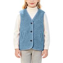 Kids Fashion Vest Casual Fall Winter Sleeveless Outerwear for Boys and Girls 140