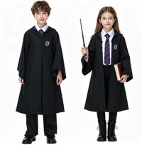 CosplayS-XL Haris Poteris Magiška skraistė Suaugusiųjų vyrų ir moterų Godrikas Burtininko skraistė Helovino kostiumas S black