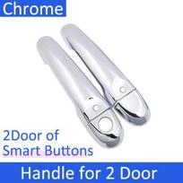 Nissan JUKE F15 Infiniti Esq 2011 2012 2013 2014 2015 2016 2017 2018 chromuoti durų rankenų apvadai, automobilių aksesuarai 2Handle 2 Buttons white